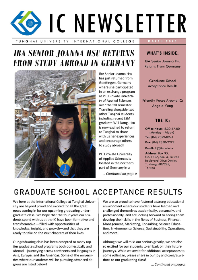 	2023 March Newsletter